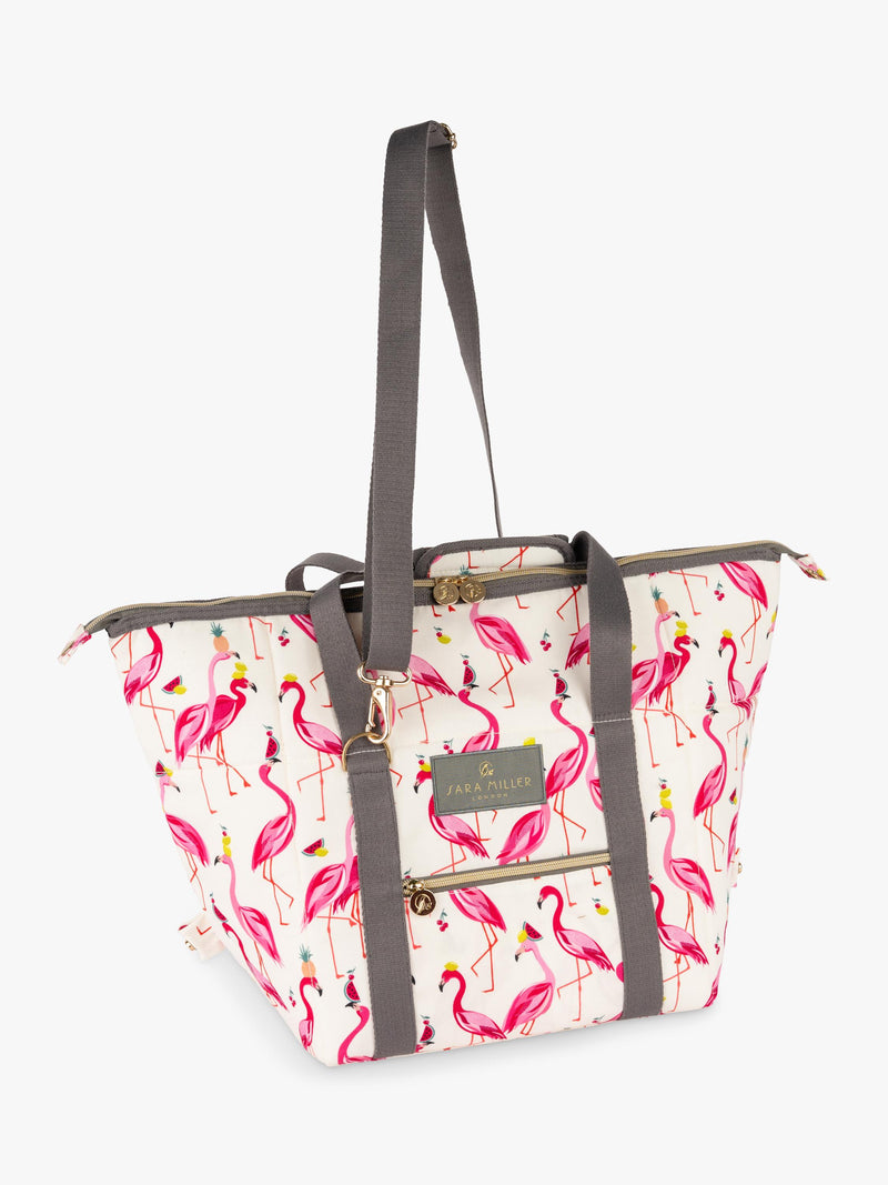 Sara Miller Flamingo convertible cooler bag 20L pink - British product