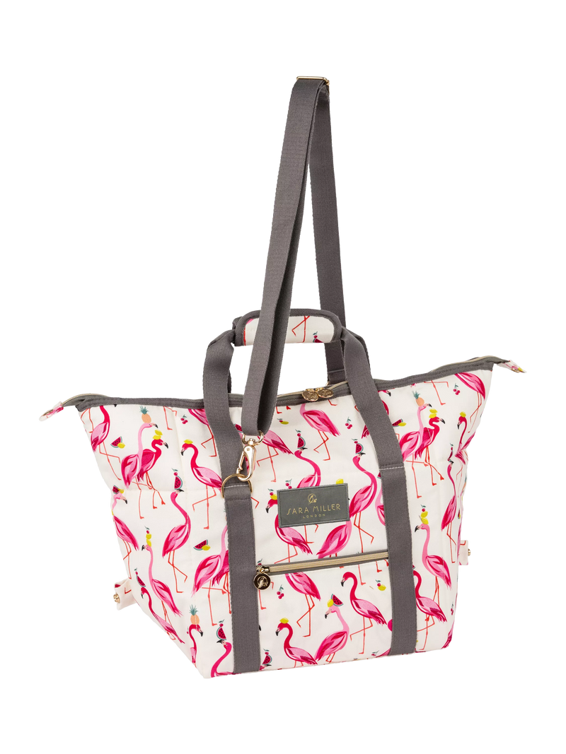 Sara Miller Flamingo convertible cooler bag 20L pink - British product