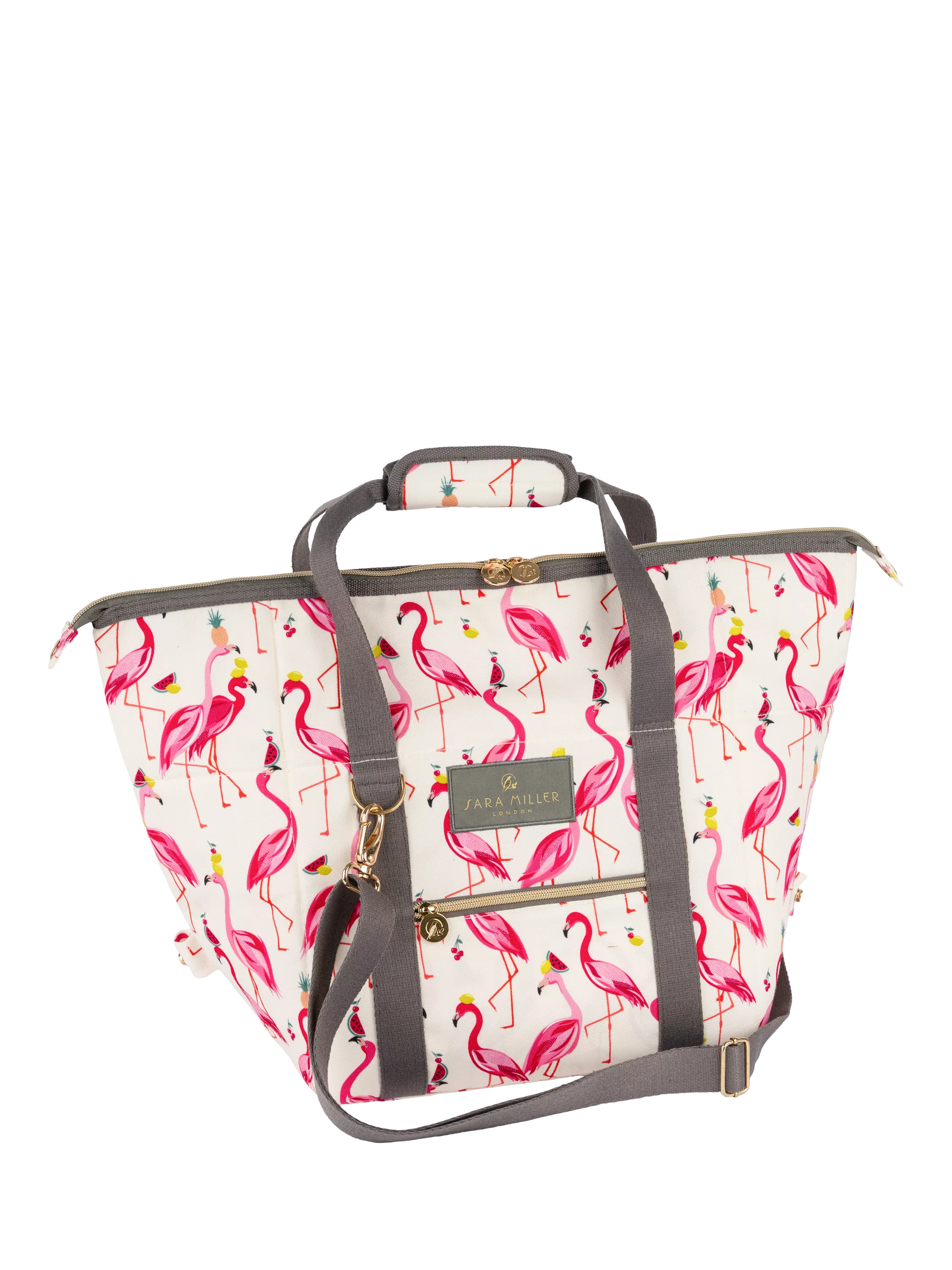 Sara Miller Flamingo convertible cooler bag 20L pink - British product