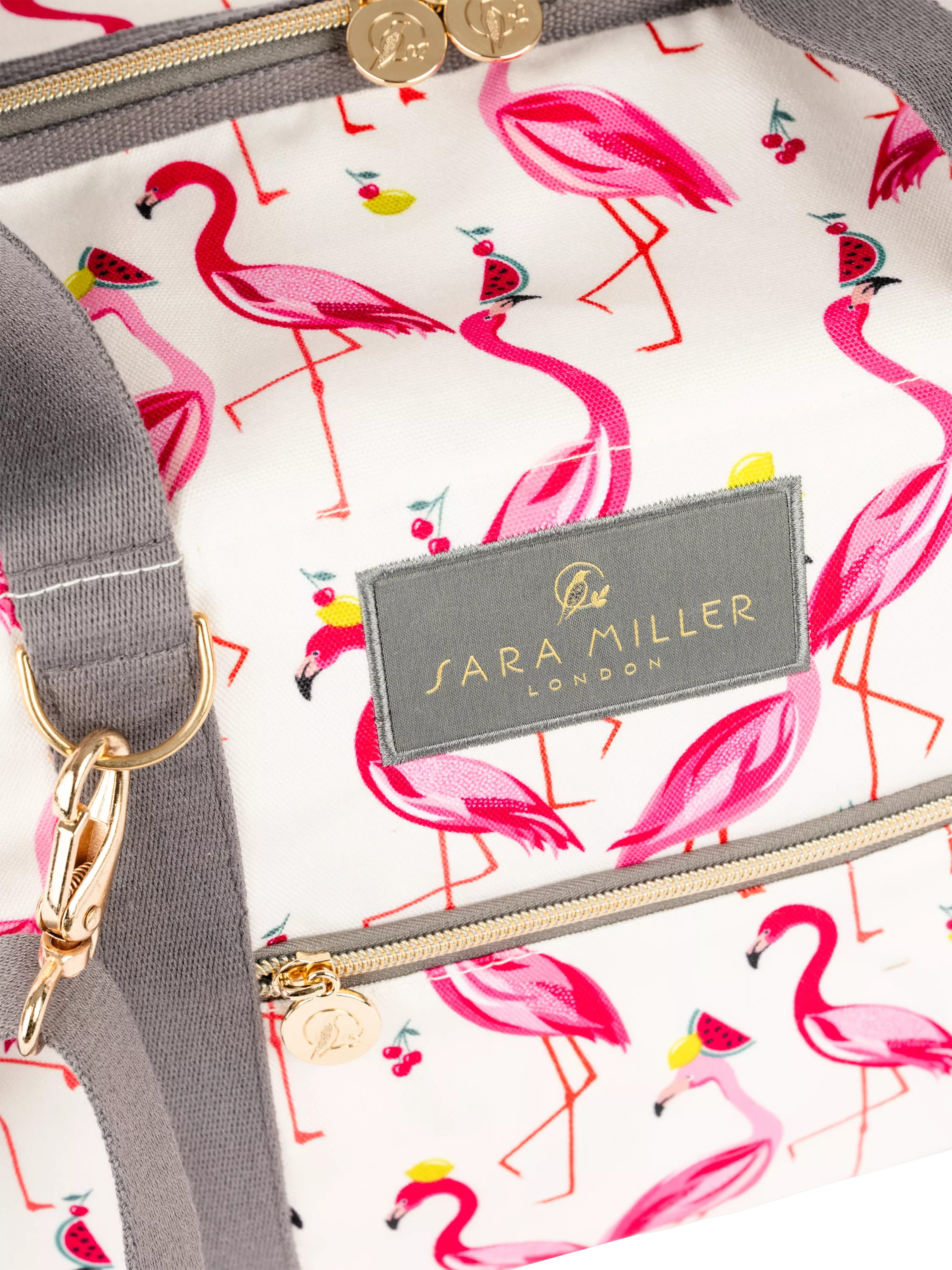 Sara Miller Flamingo convertible cooler bag 20L pink - British product