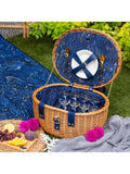 Sara Miller Anniversary extra large picnic rug blue (British brand)