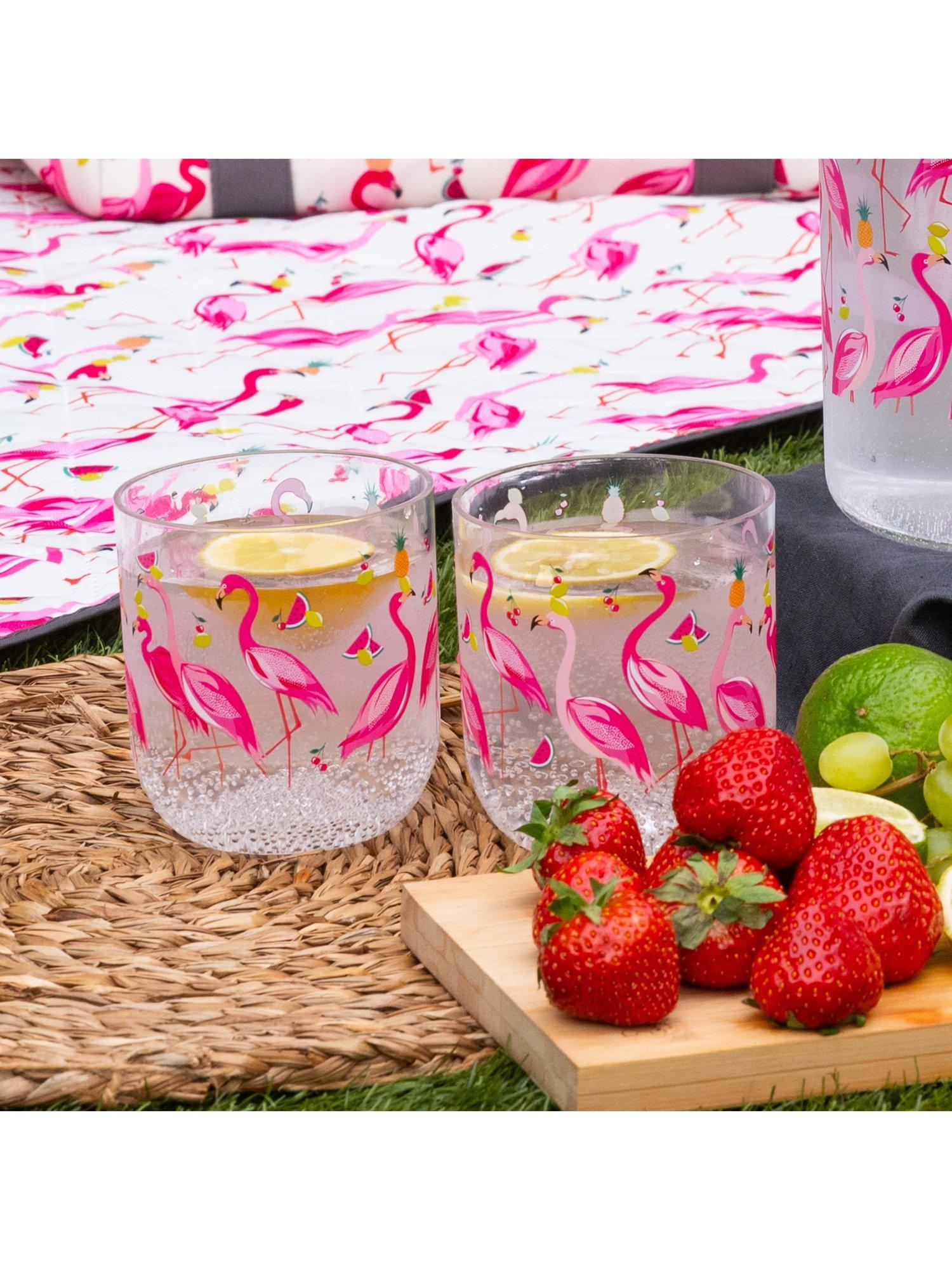 Sara Miller Flamingo pink tumbler 400ml - British product