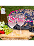 Sara Miller Flamingo plastic wine glass 400ml (British brand)