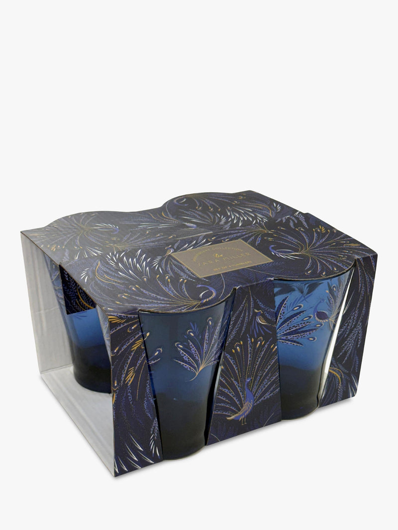 Sara Miller plastic picnic tumblers set of 4 blue - British product