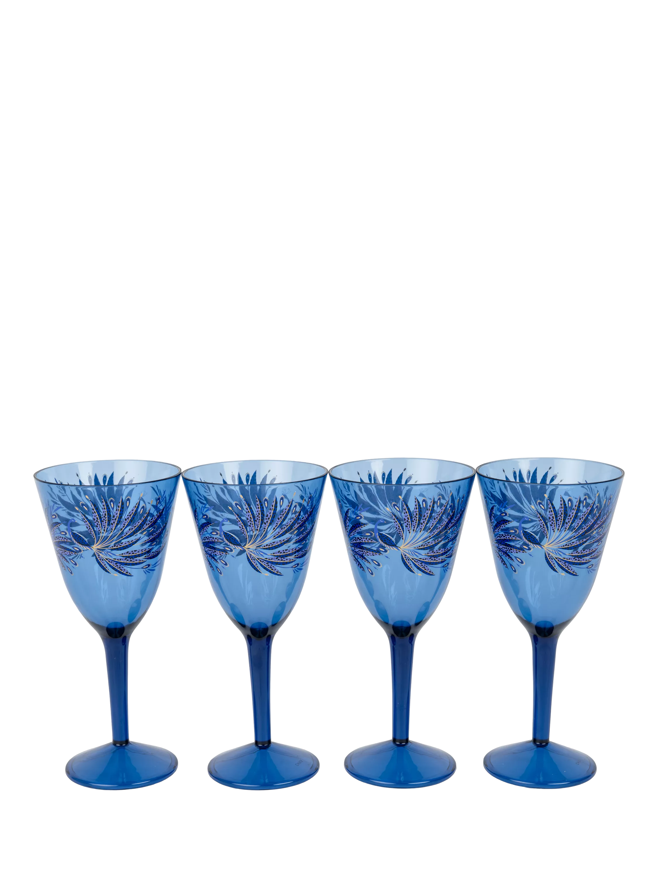 Sara Miller blue anniversary wine glasses set of 4 450ml (British brand)