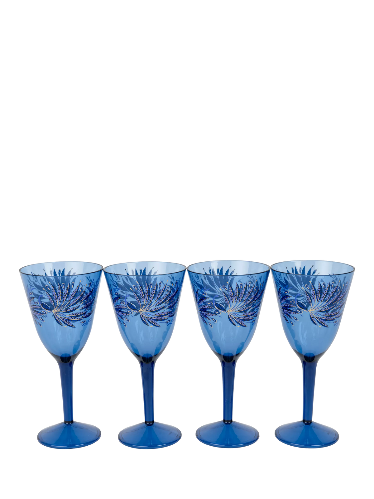 Sara Miller blue anniversary wine glasses set of 4 450ml (British brand)