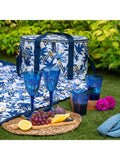 Sara Miller blue anniversary wine glasses set of 4 450ml (British brand)