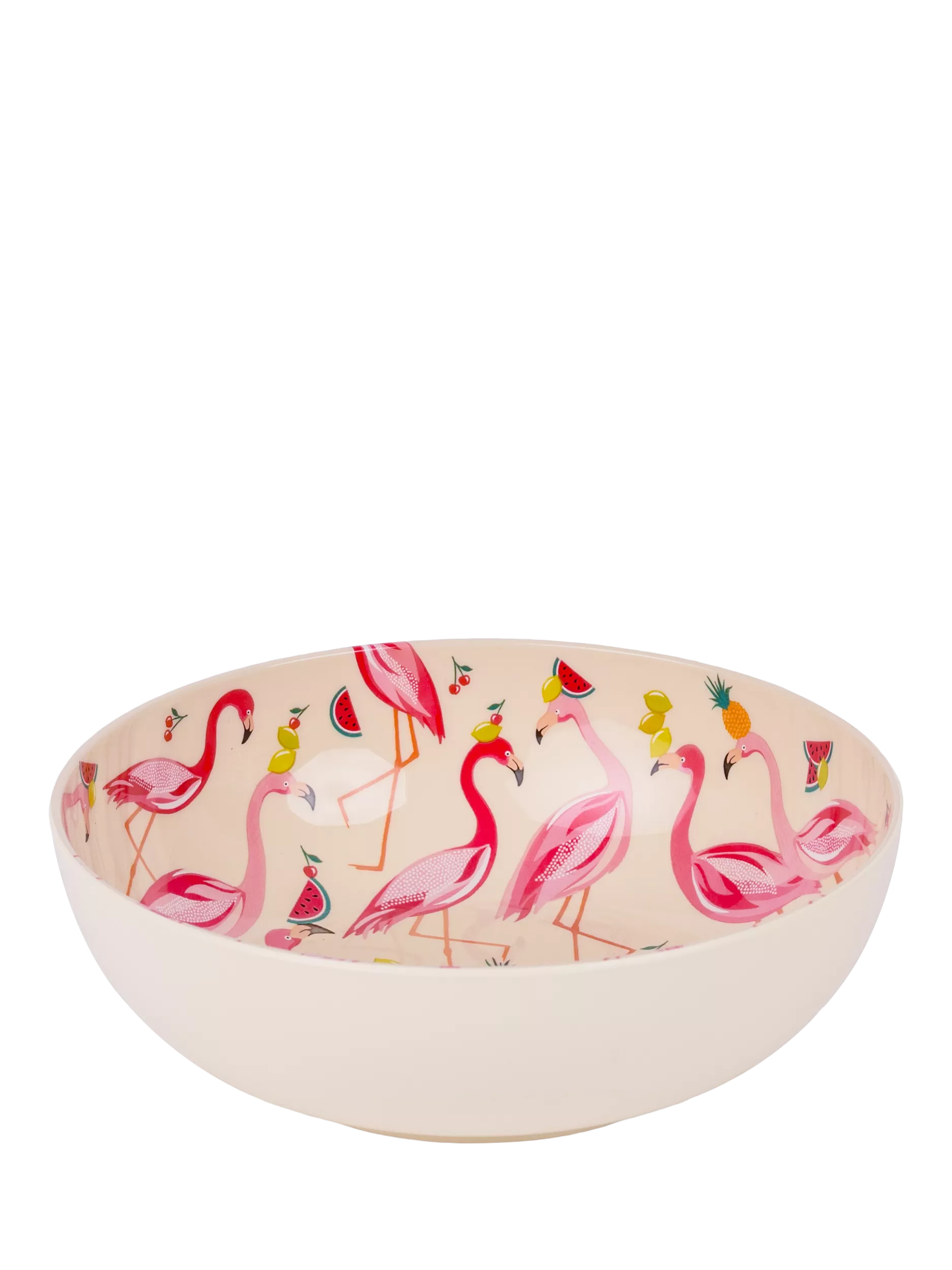 Sara Miller Flamingo plastic pasta bowl 18.5cm, UK version