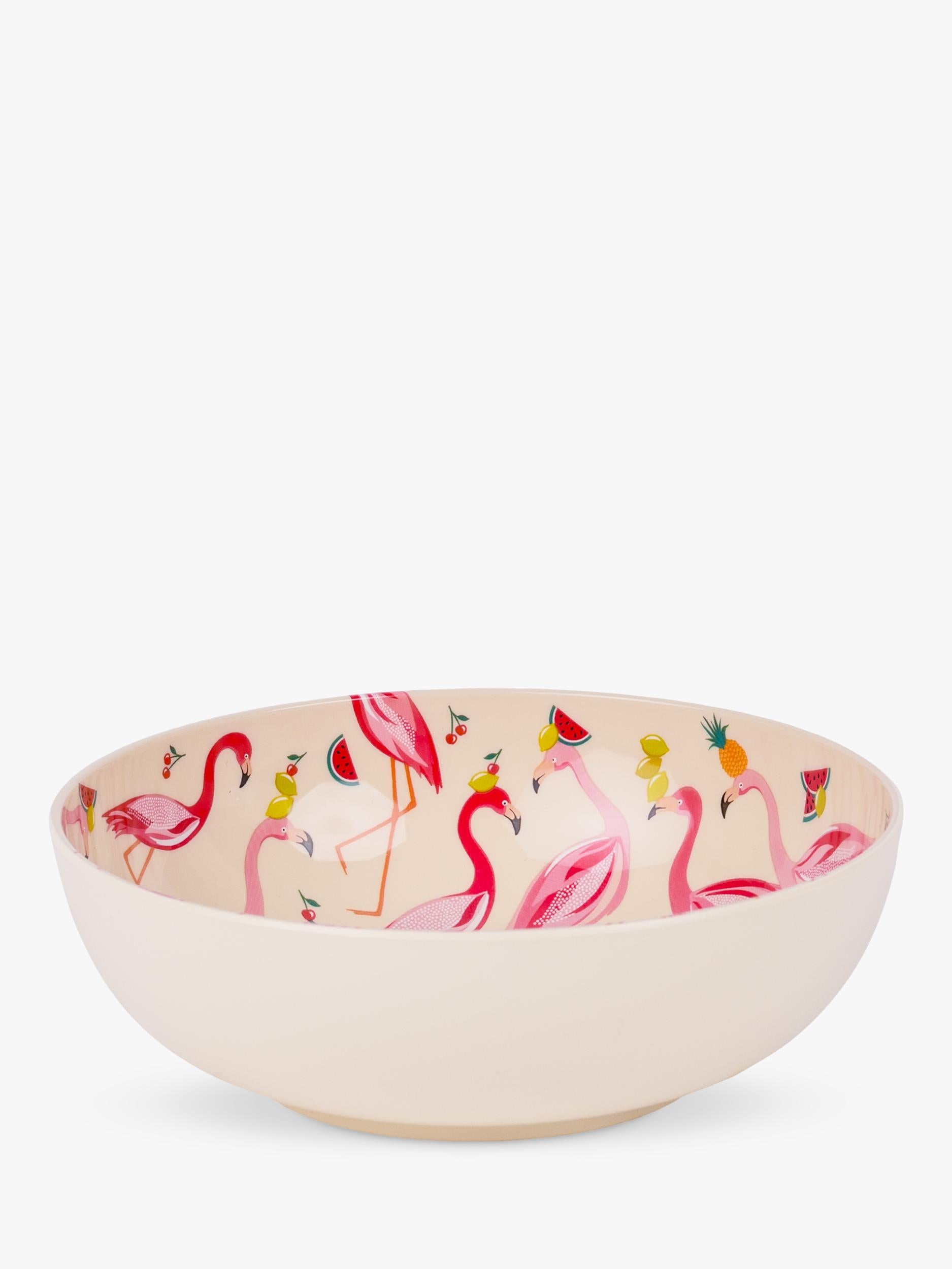 Sara Miller Flamingo plastic pasta bowl 18.5cm, UK version