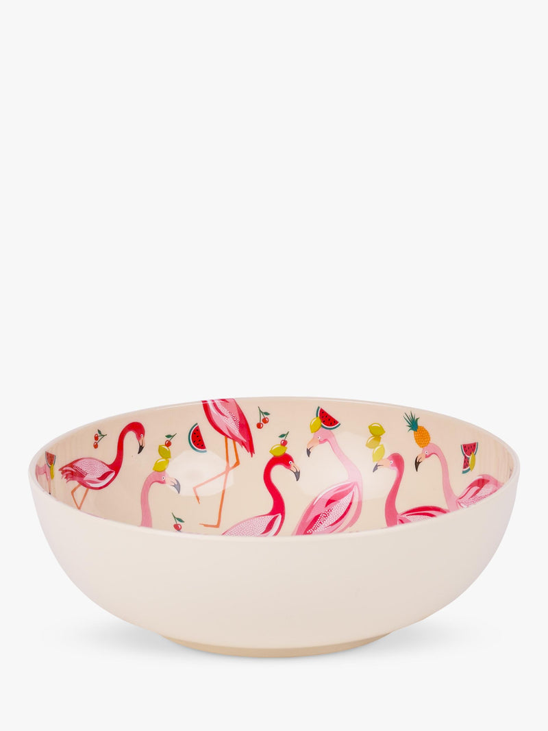 Sara Miller Flamingo plastic pasta bowl 18.5cm, UK version