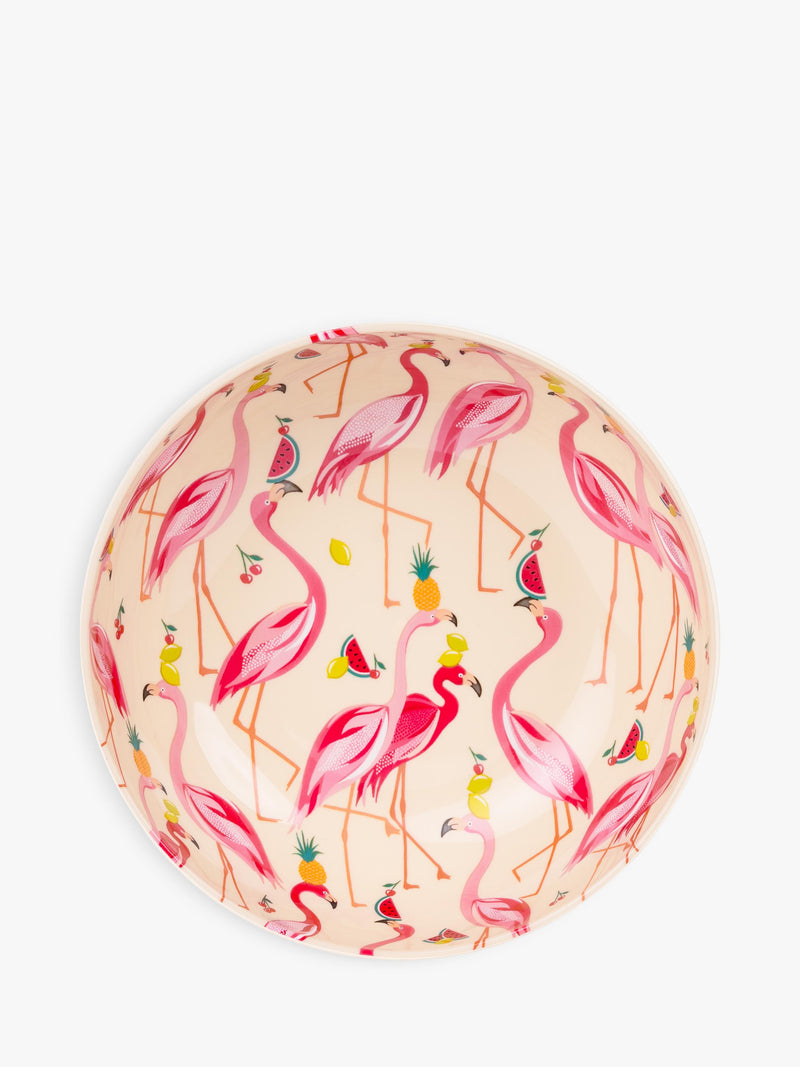 Sara Miller Flamingo plastic pasta bowl 18.5cm, UK version