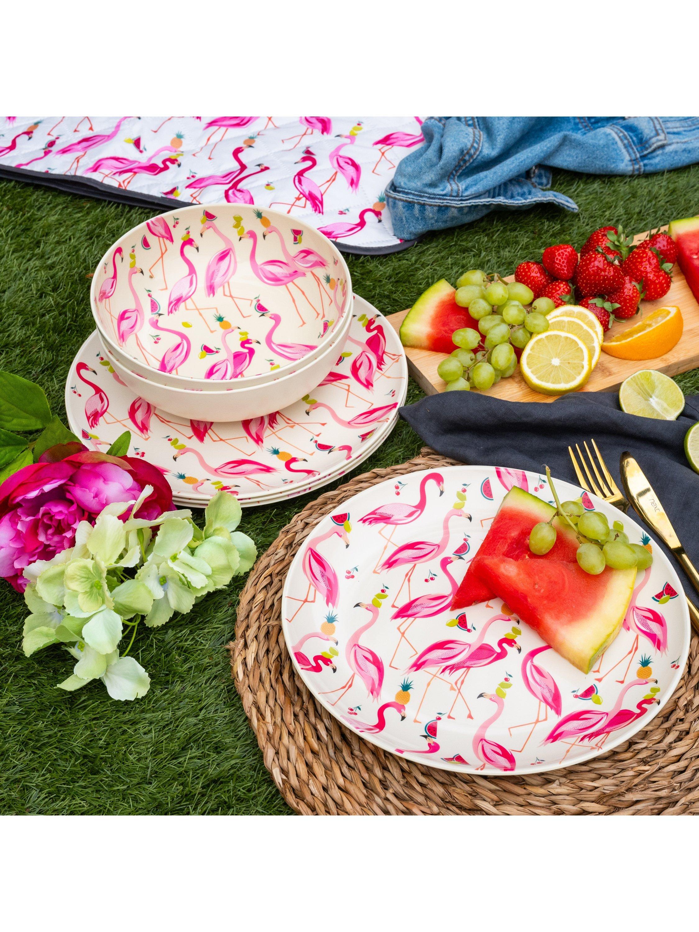 Sara Miller Flamingo plastic pasta bowl 18.5cm, UK version