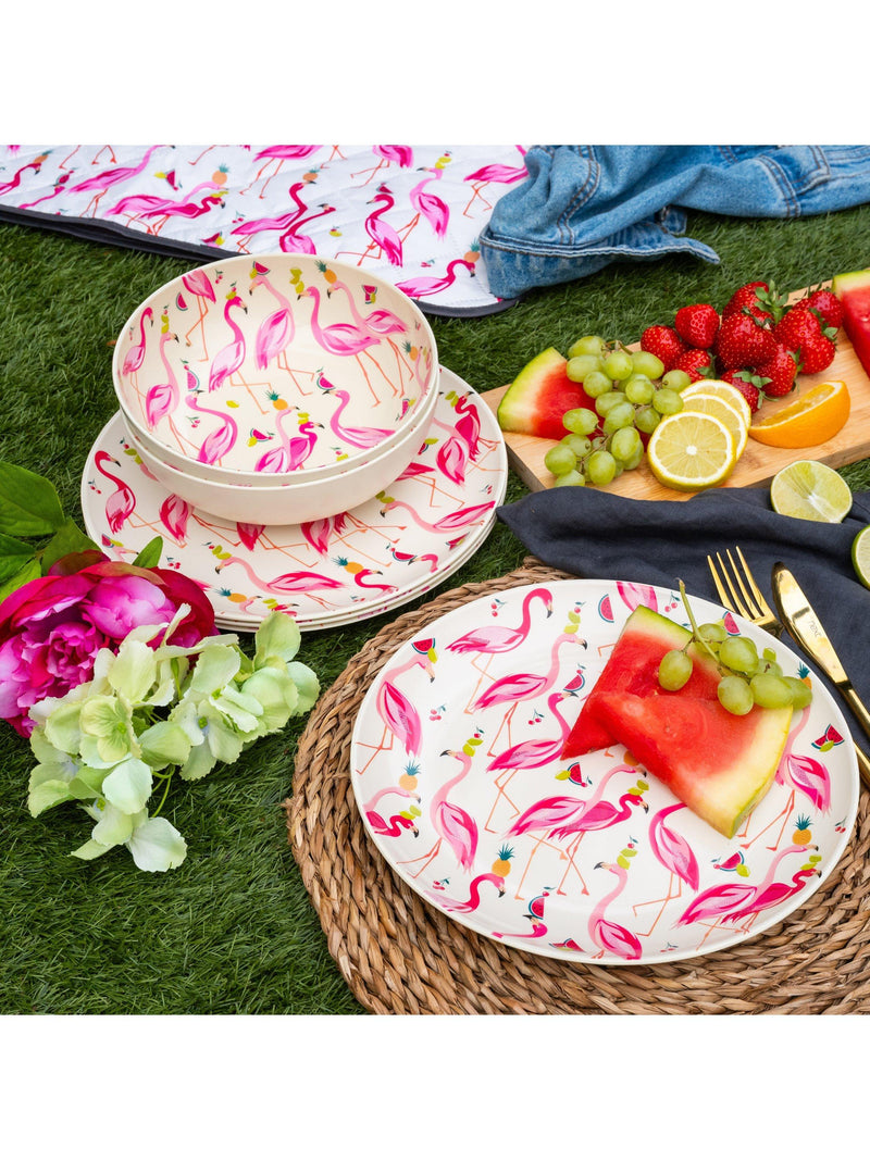 Sara Miller Flamingo plastic pasta bowl 18.5cm, UK version