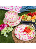 Sara Miller Flamingo plastic picnic dinner plate 25cm, imported from the UK