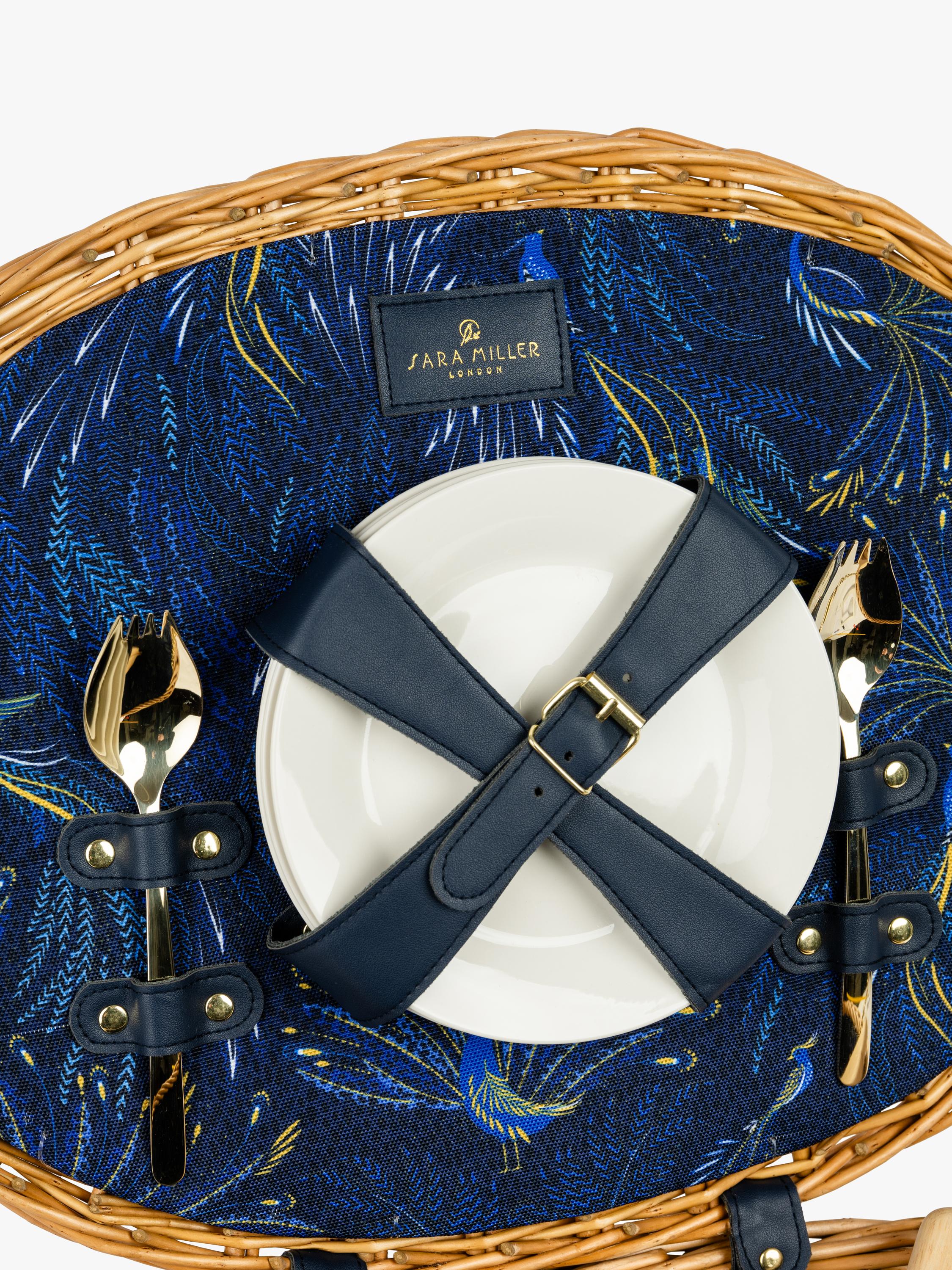 Sara Miller anniversary picnic hamper for 4 person (British brand)