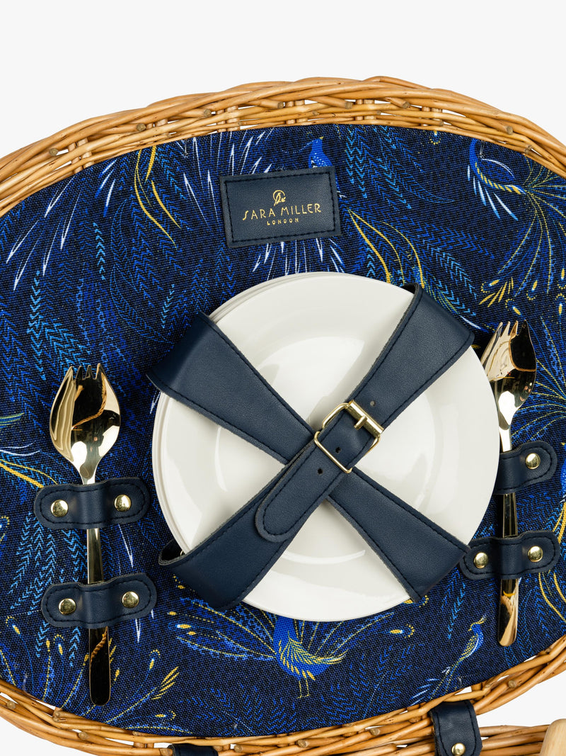Sara Miller anniversary picnic hamper for 4 person (British brand)
