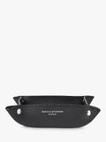 Aspinal of London leather tidy tray medium black, UK version