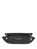 Aspinal of London leather tidy tray medium black, UK version