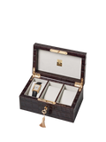 Aspinal of London Three Piece Leather Watch Box, Amazon Brown