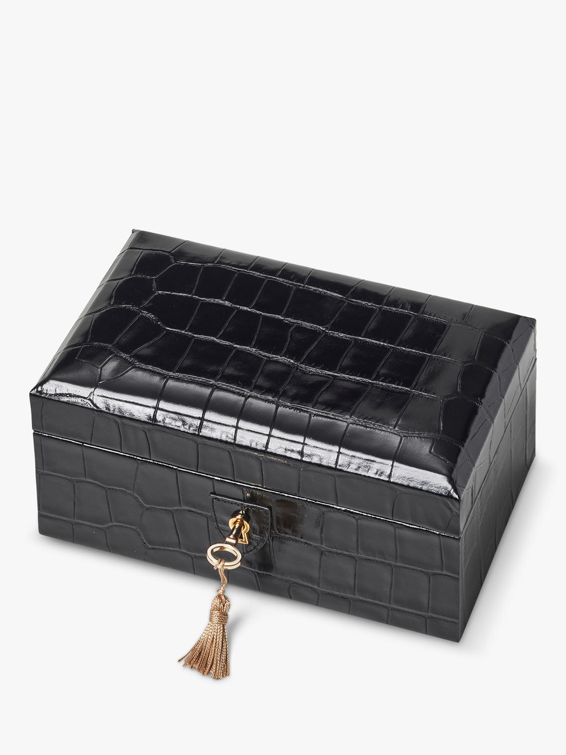 Aspinal of London three piece watch box black, imported from the UK