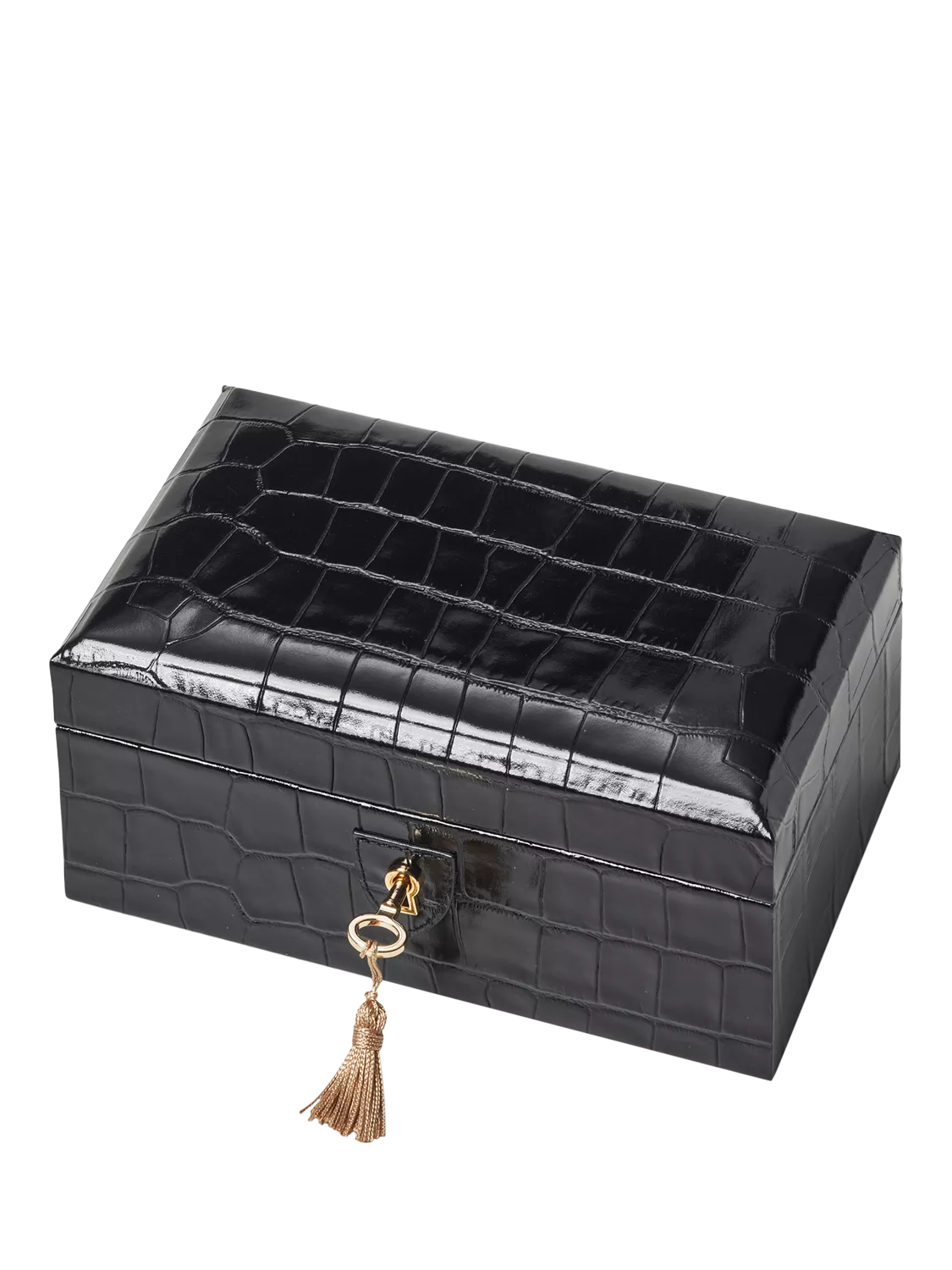 Aspinal of London three piece watch box black, imported from the UK