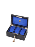 Aspinal of London three piece watch box black, imported from the UK