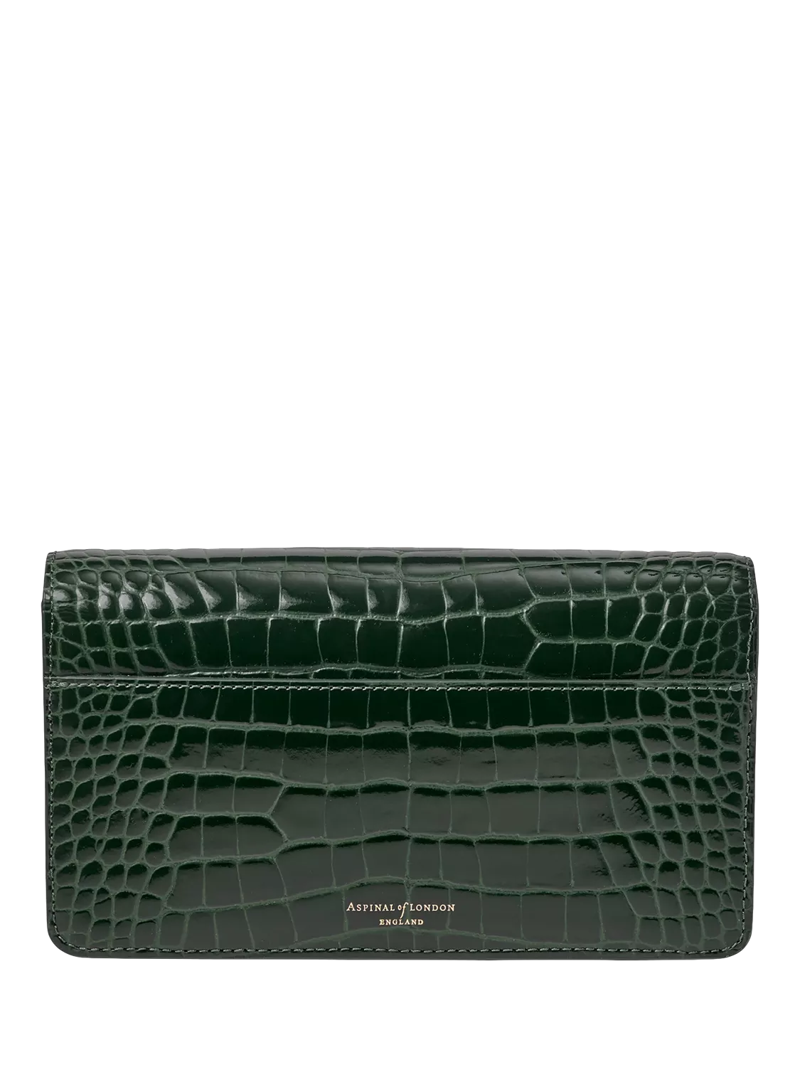 Aspinal of London Mayfair leather clutch bag, imported from the UK