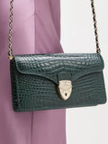 Aspinal of London Mayfair leather clutch bag, imported from the UK