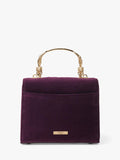 Aspinal of London cross body bag Mayfair velvet cassis (British brand)