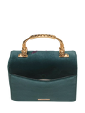 Aspinal of London velvet cross body bag peacock (British brand)