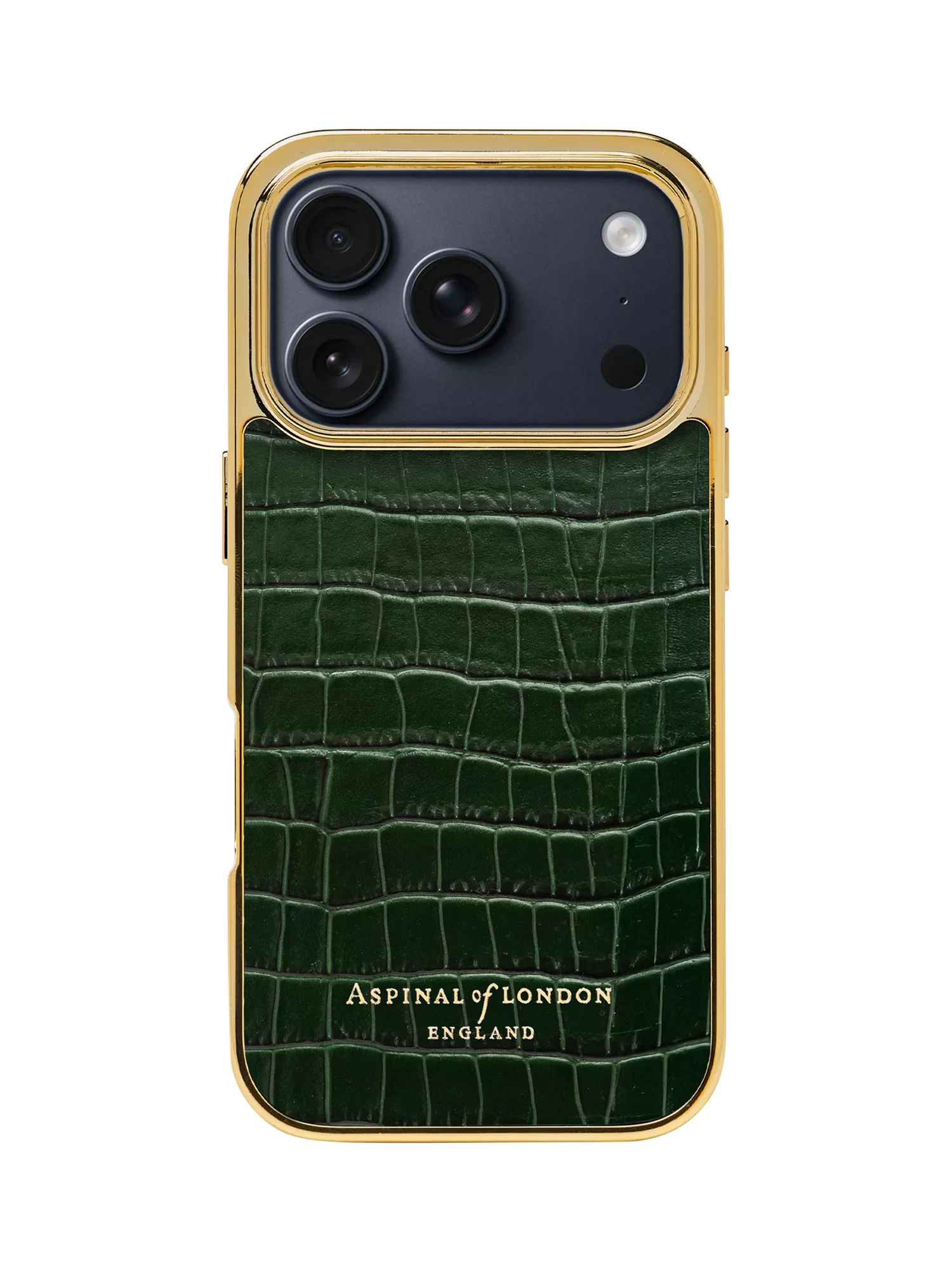 Aspinal of London leather case Evergreen iPhone 17 Pro, UK version
