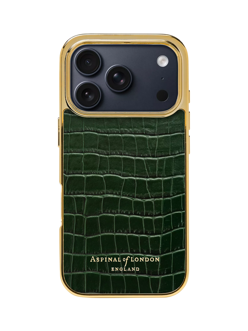 Aspinal of London leather case Evergreen iPhone 17 Pro, UK version