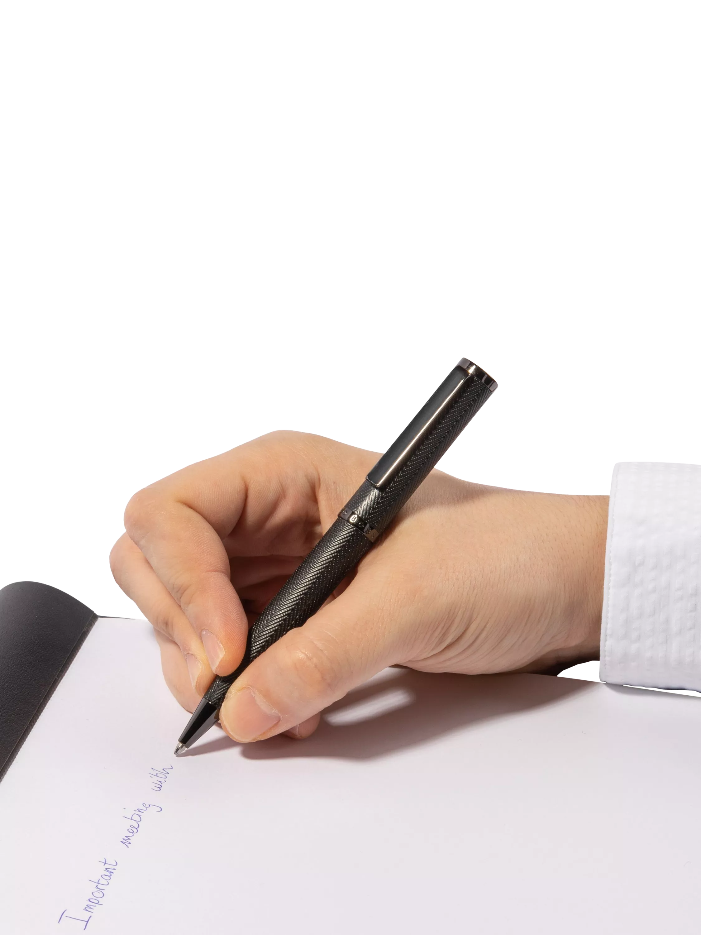 HUGO BOSS Herringbone ballpoint pen (British brand)
