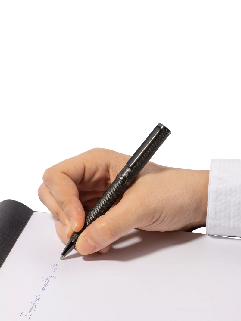 HUGO BOSS Herringbone ballpoint pen (British brand)