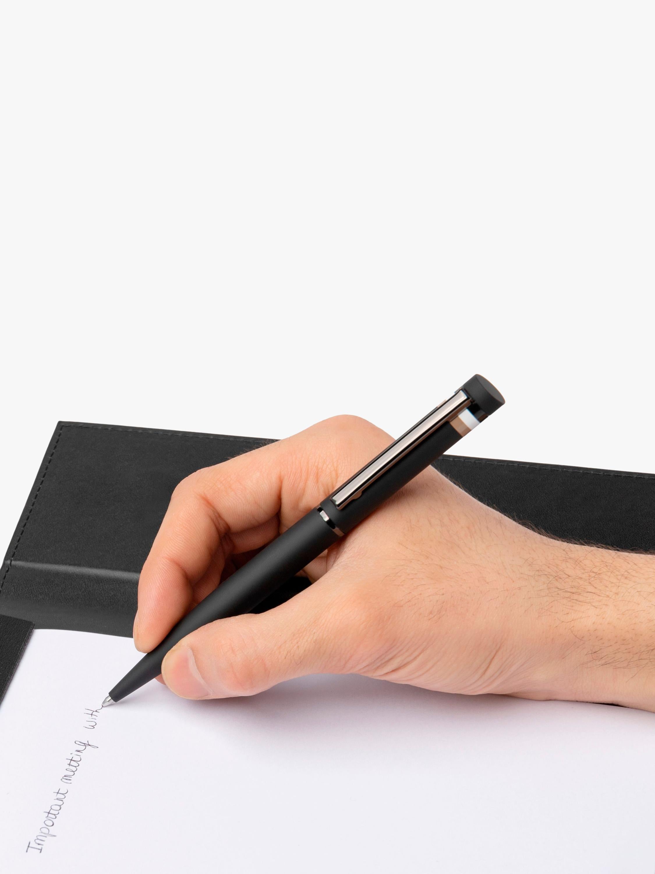 HUGO BOSS Loop Iconic ballpoint pen black, imported from the UK
