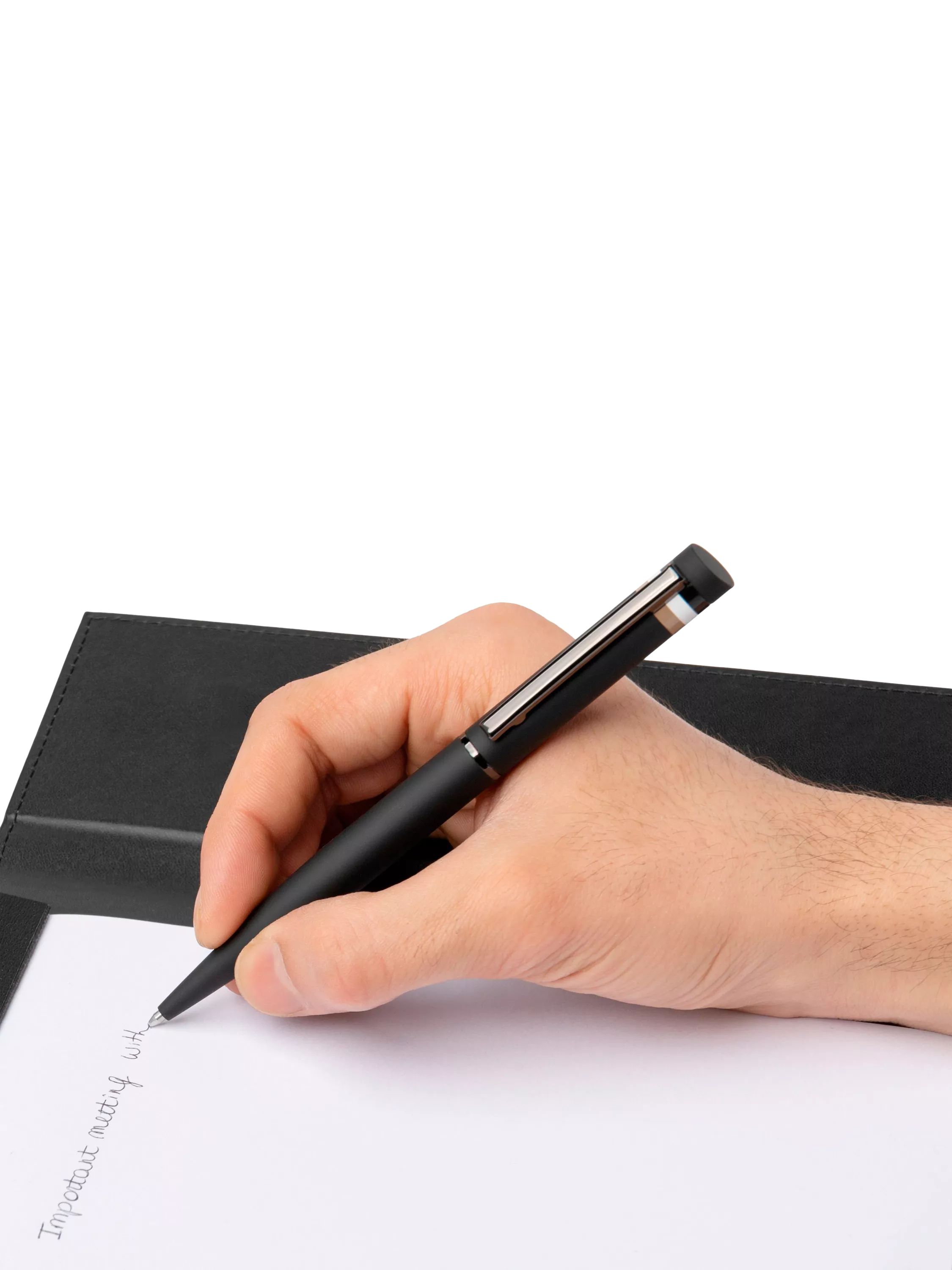 HUGO BOSS Loop Iconic ballpoint pen black, imported from the UK