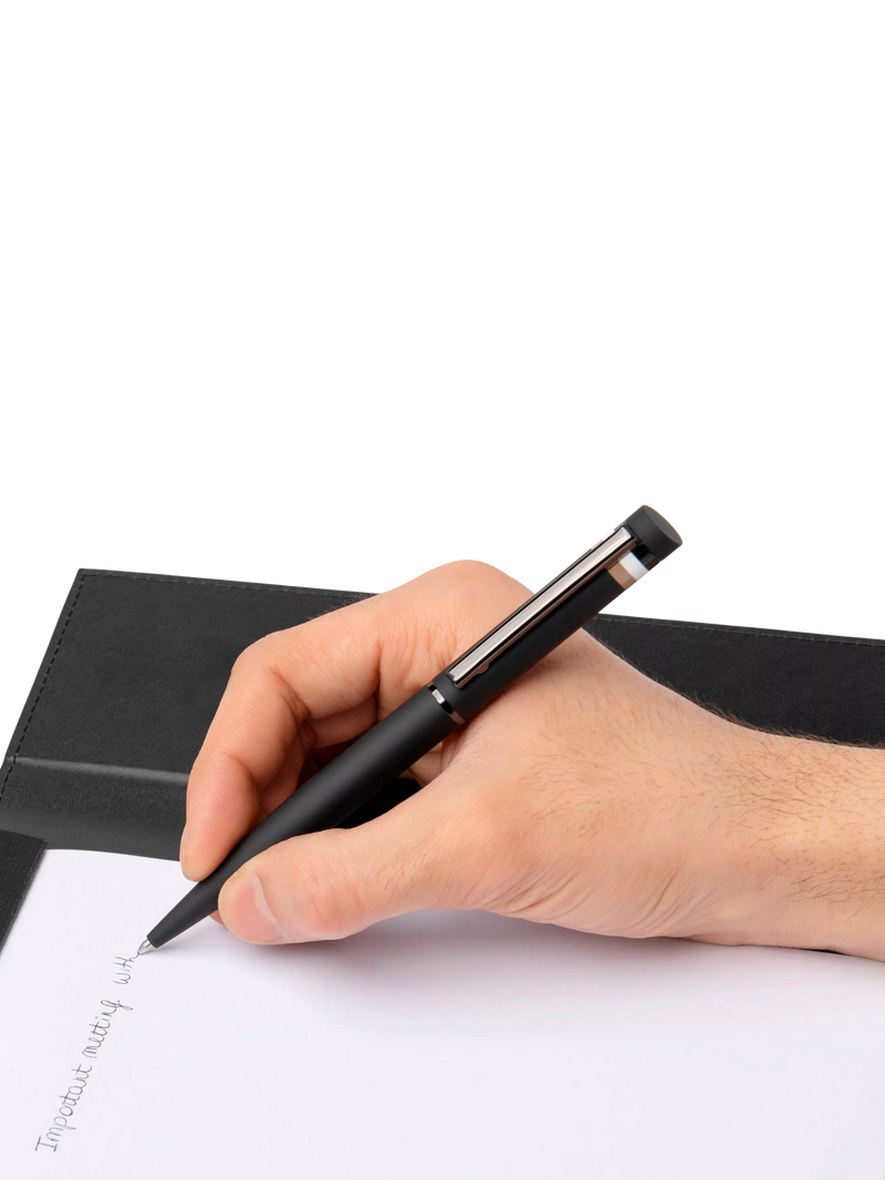 HUGO BOSS Loop Iconic ballpoint pen black, imported from the UK