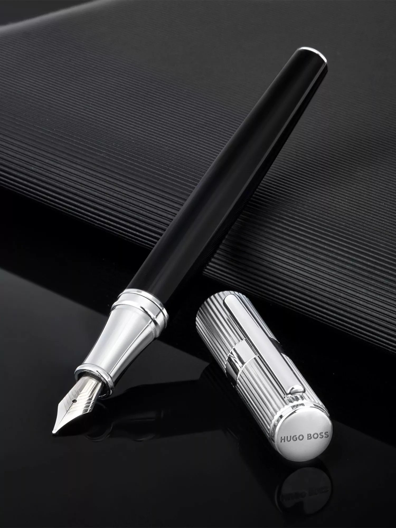 HUGO BOSS Formation Line fountain pen silver (British brand)