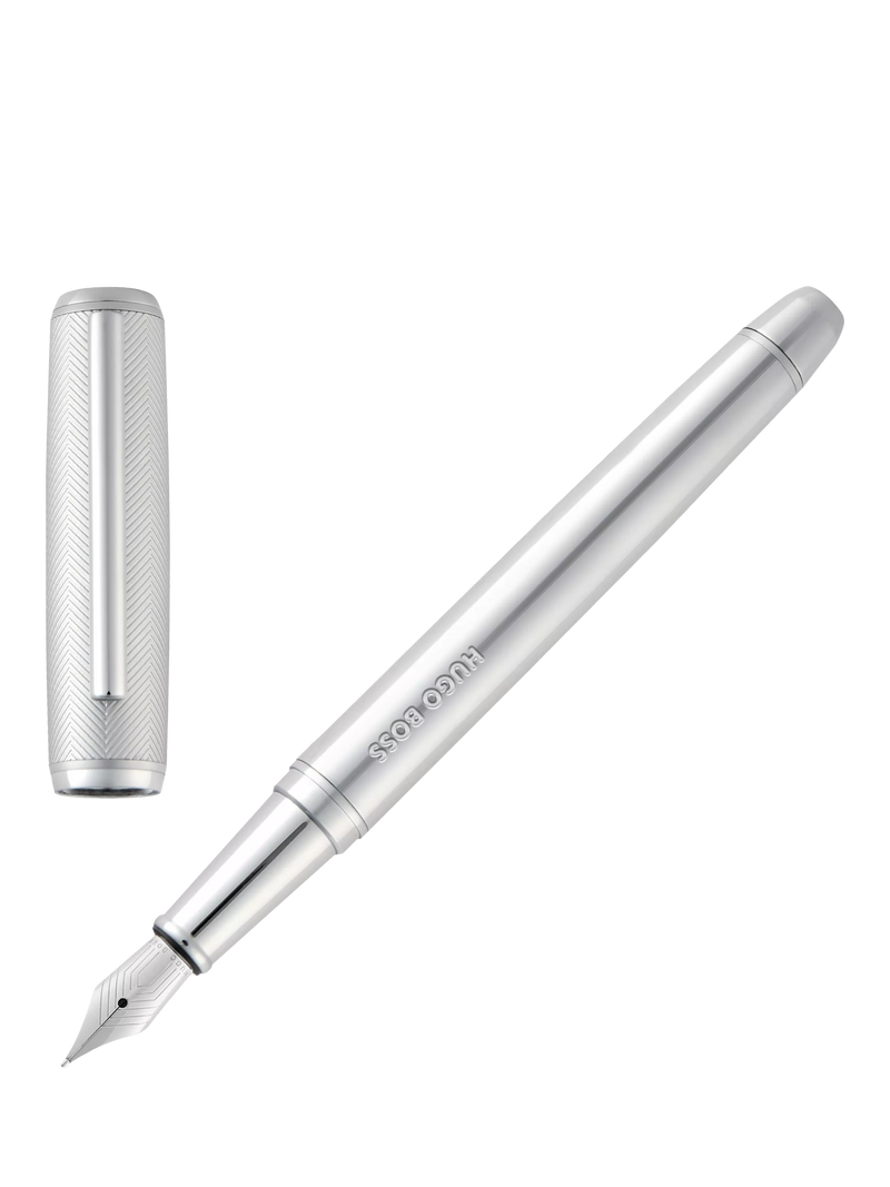 HUGO BOSS Pace Fountain Pen Chrome - British product