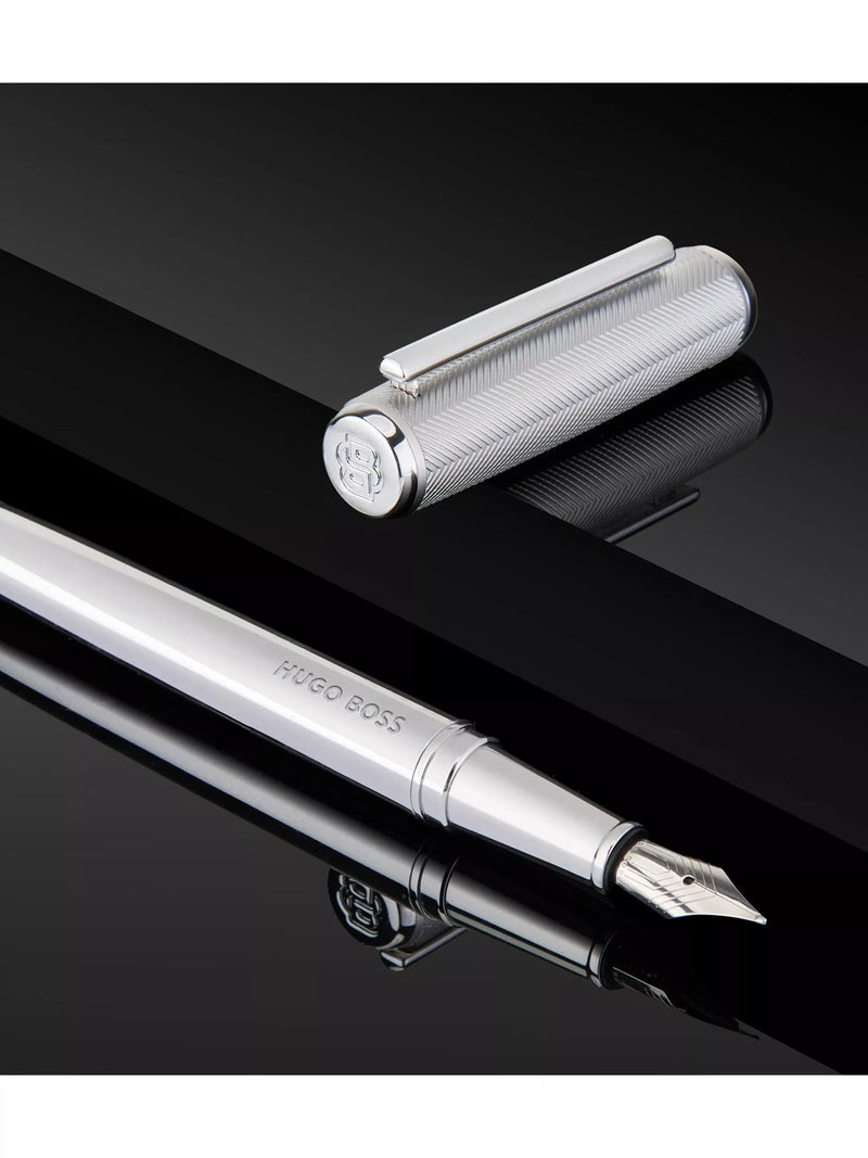 HUGO BOSS Pace Fountain Pen Chrome - British product