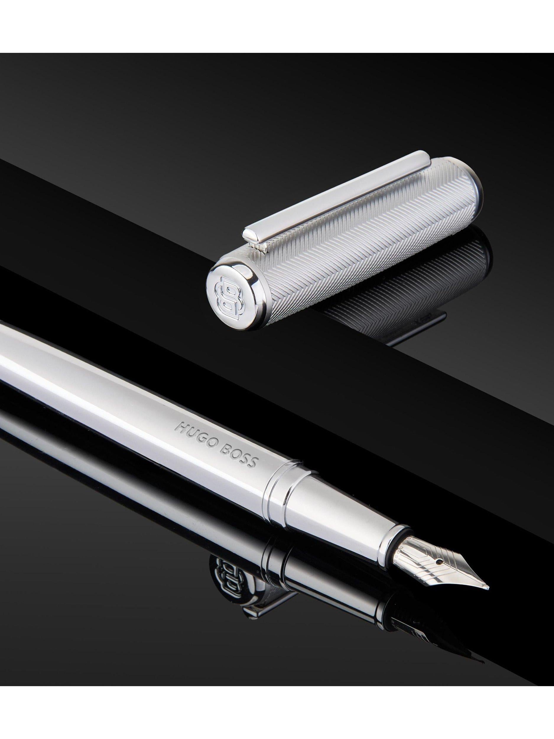 HUGO BOSS Pace Fountain Pen Chrome - British product