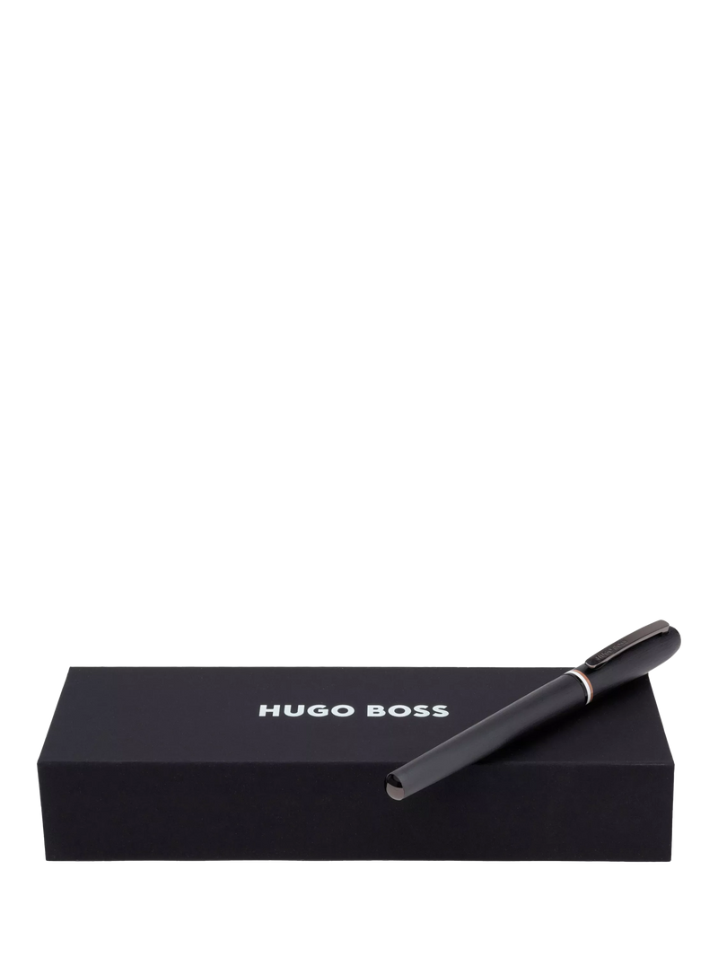 HUGO BOSS Contour Iconic black rollerball pen, UK version