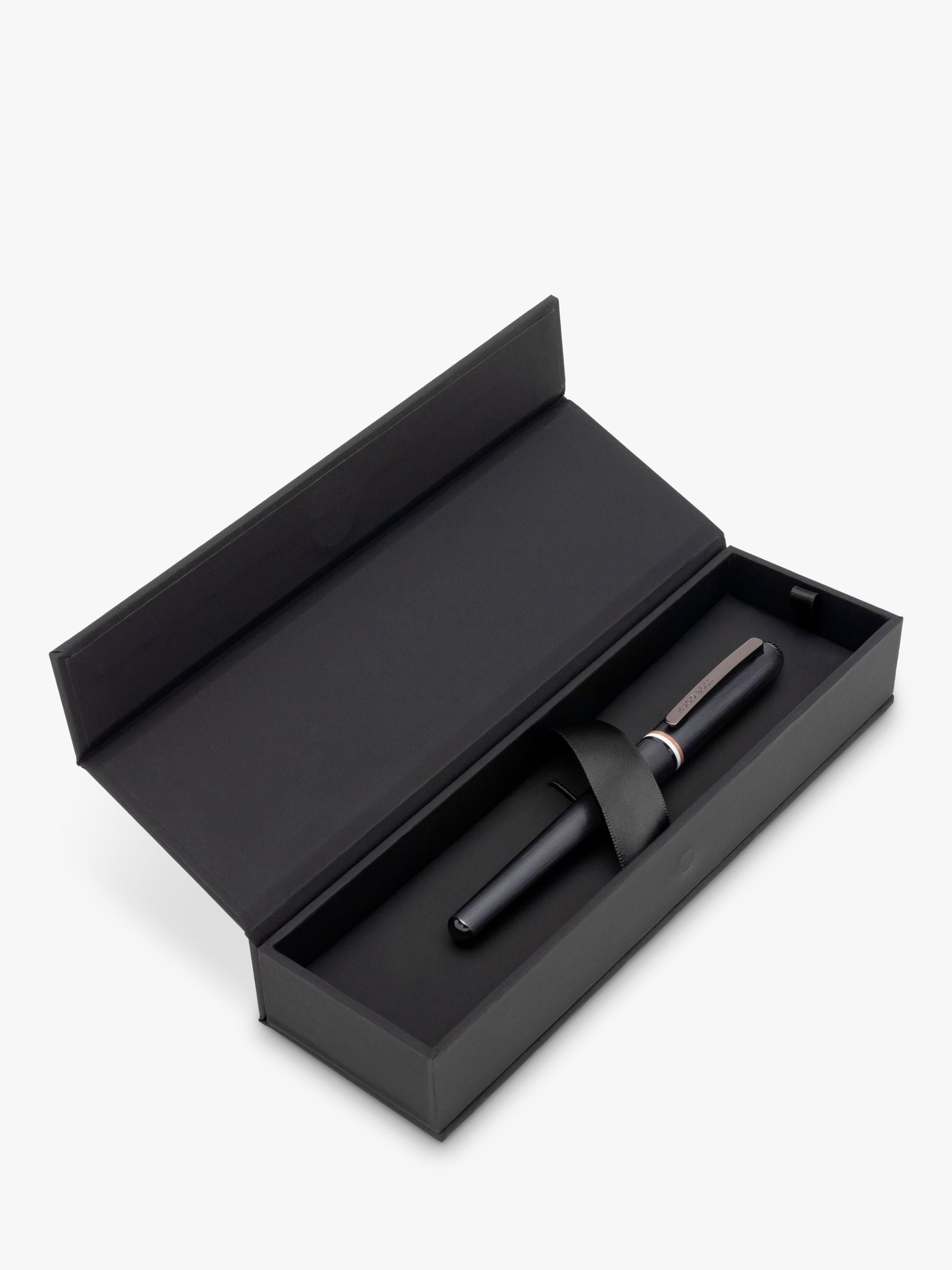 HUGO BOSS Contour Iconic black rollerball pen, UK version