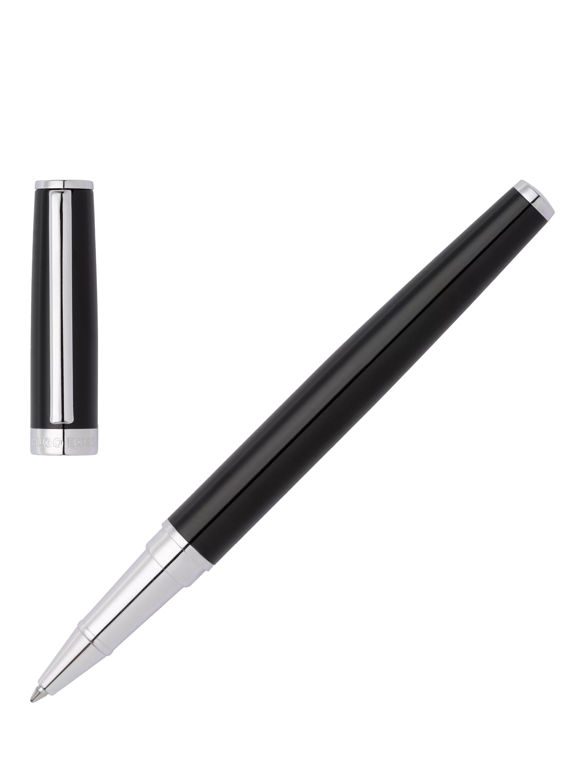 HUGO BOSS Icon Gear rollerball pen black (British brand)
