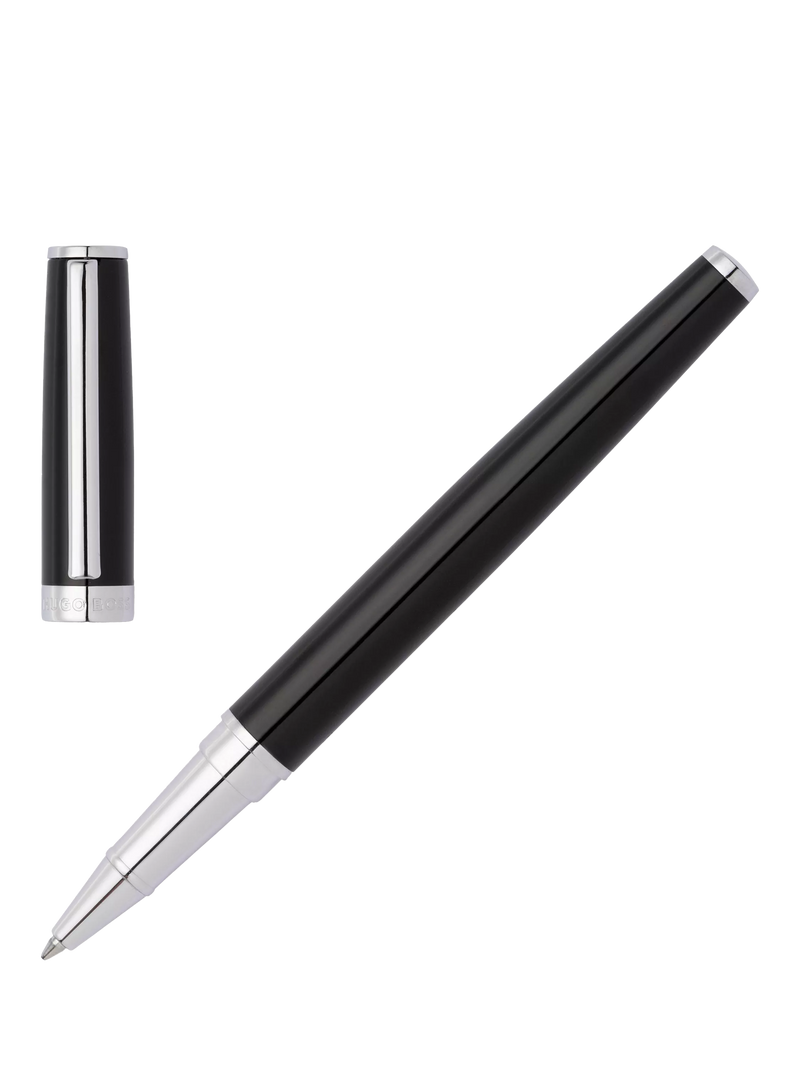HUGO BOSS Icon Gear rollerball pen black (British brand)