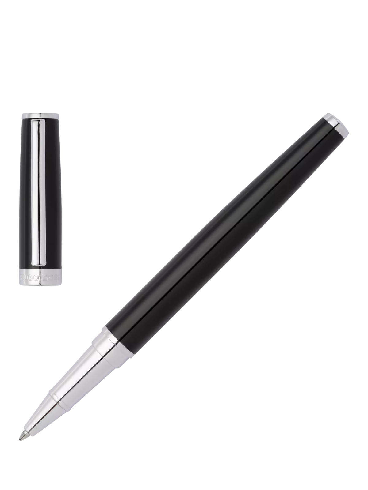 HUGO BOSS Icon Gear rollerball pen black (British brand)