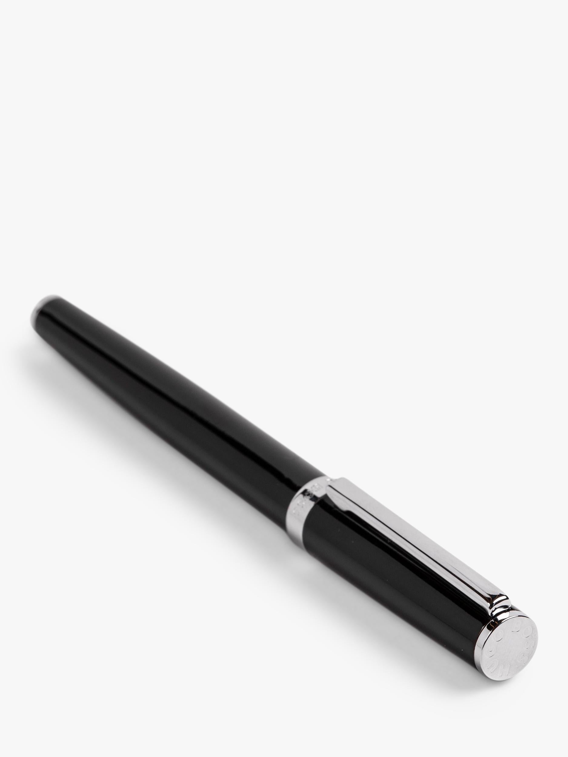 HUGO BOSS Icon Gear rollerball pen black (British brand)