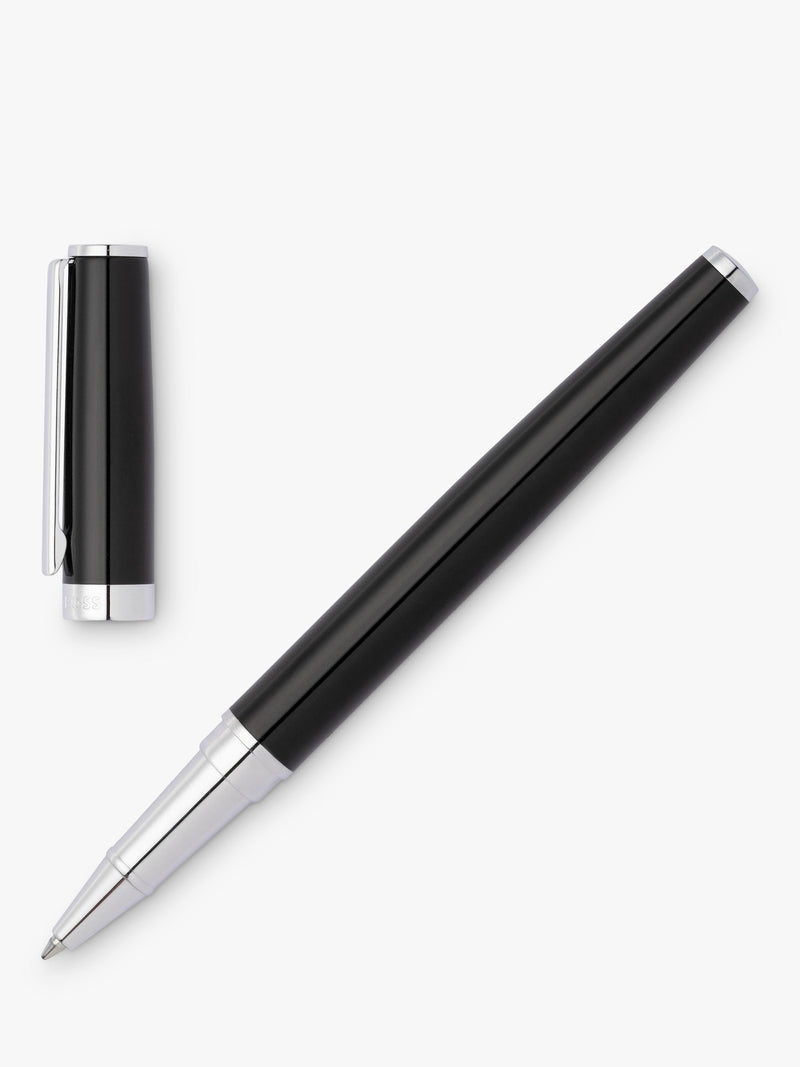 HUGO BOSS Icon Gear rollerball pen black (British brand)