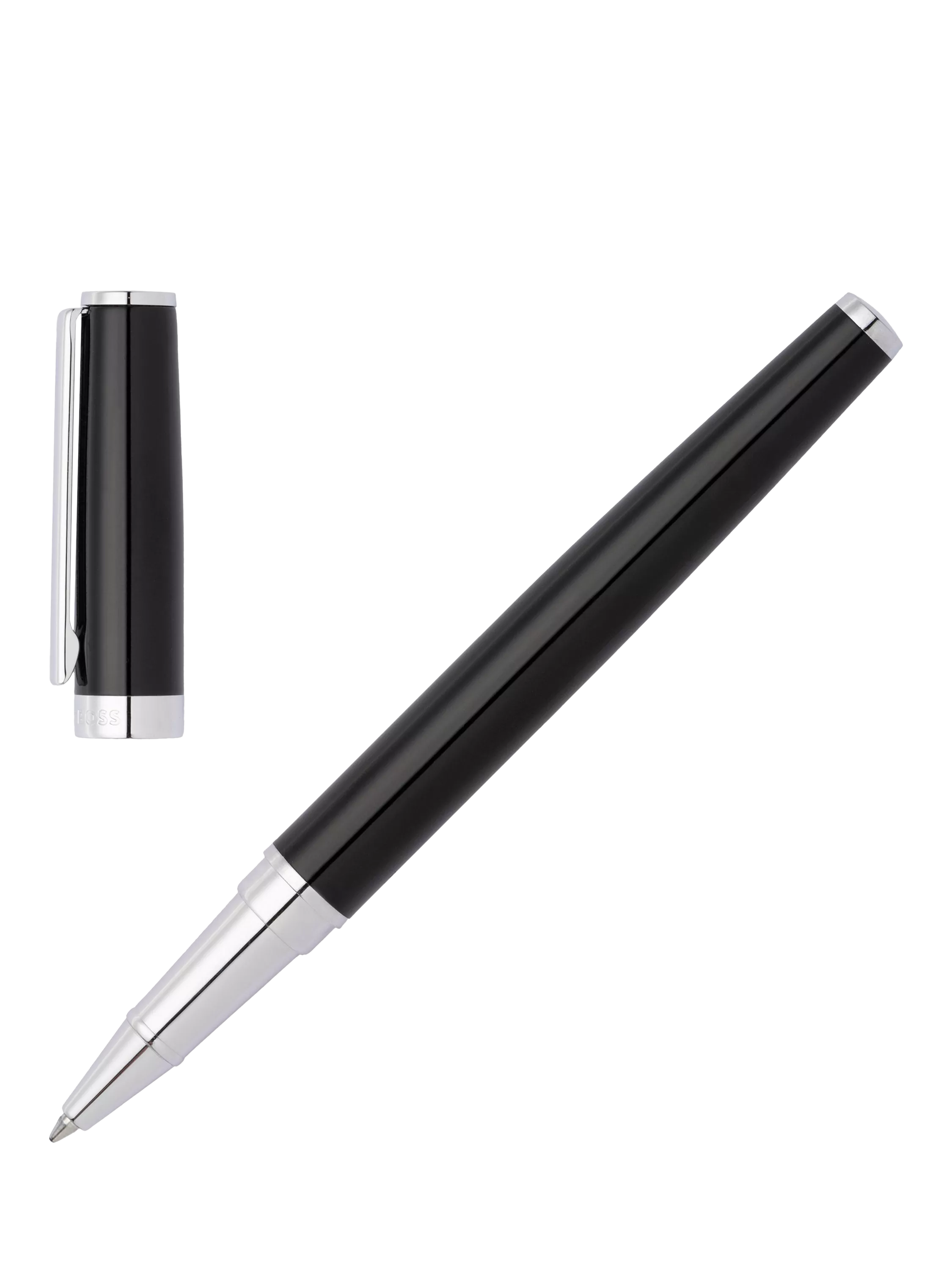 HUGO BOSS Icon Gear rollerball pen black (British brand)