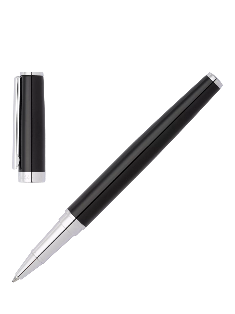 HUGO BOSS Icon Gear rollerball pen black (British brand)